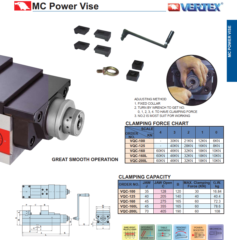 Ê tô thủy lực VQC-2002LC Vertex Chính Hãng phân phối COCQ – Ê tô CNC siêu lớn, độ mở cực đại 505mm Ê tô thủy lực VQC-2002LC Vertex Chính Hãng phân phối COCQ – Ê tô CNC siêu lớn, độ mở cực đại 505mm